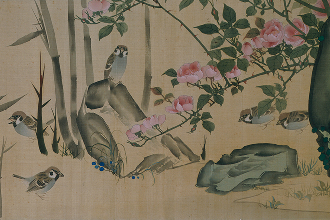 作品名：花鳥遊魚図巻 作者：長澤芦雪 時代：江戸時代・18世紀 所蔵：文化庁