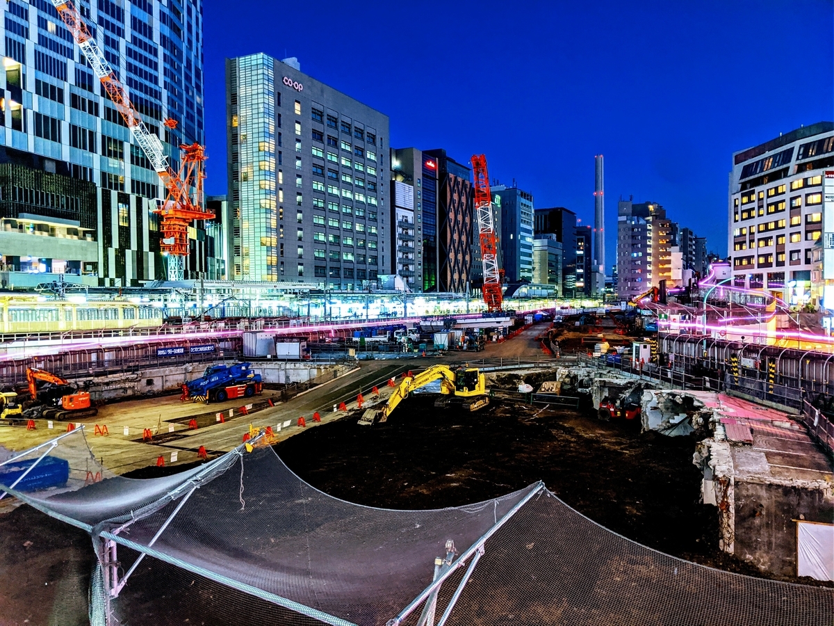 渋谷駅周辺の再開発工事