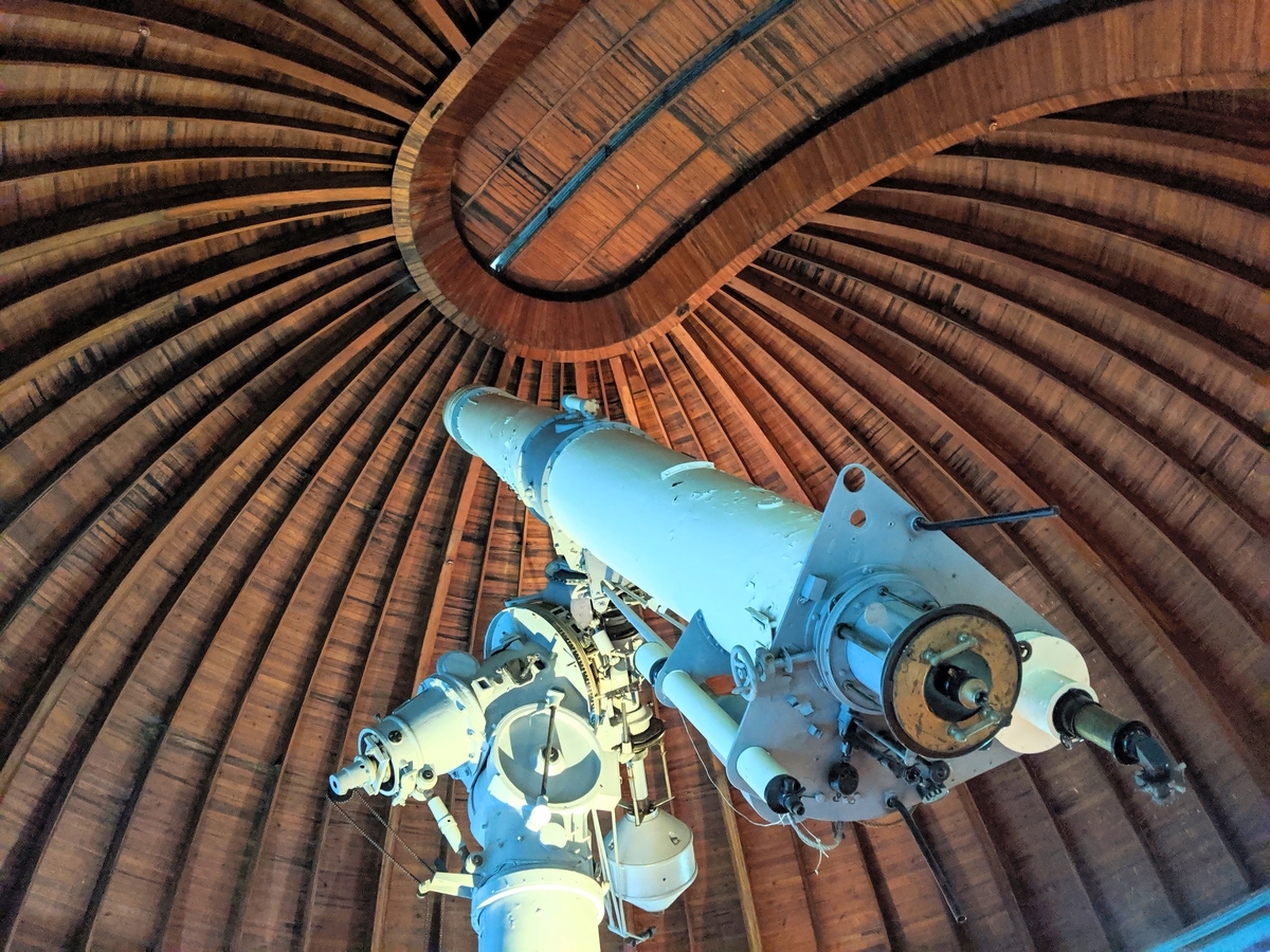 こちらは「大赤道儀室」の望遠鏡。